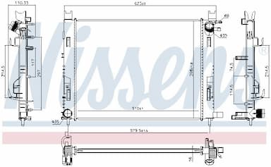 Radiators, Motora dzesēšanas sistēma NISSENS 637627 5