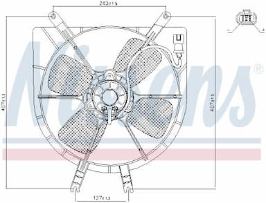 Ventilators, Motora dzesēšanas sistēma NISSENS 85043 5