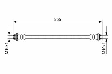 Bremžu šļūtene BOSCH 1 987 481 402 1