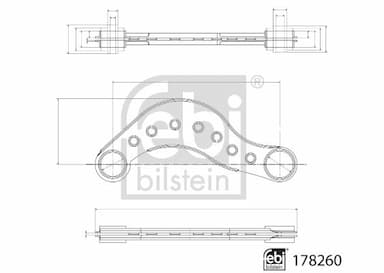 Neatkarīgās balstiekārtas svira, Riteņa piekare FEBI BILSTEIN 178260 3