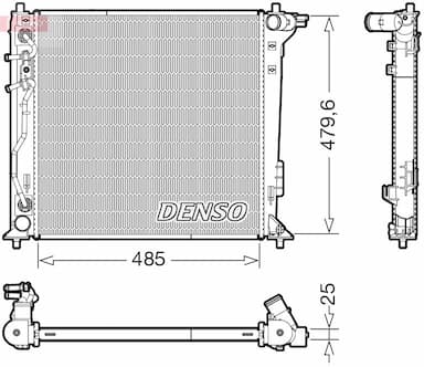 Radiators, Motora dzesēšanas sistēma DENSO DRM41030 1