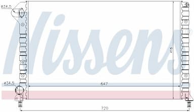 Radiators, Motora dzesēšanas sistēma NISSENS 61767 5