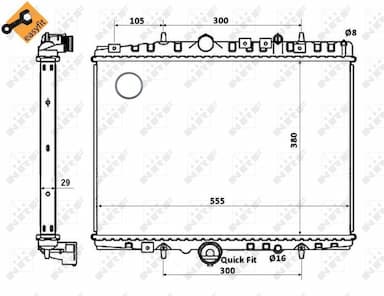 Radiators, Motora dzesēšanas sistēma NRF 58347 4