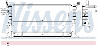 Radiators NISSENS 606087 2