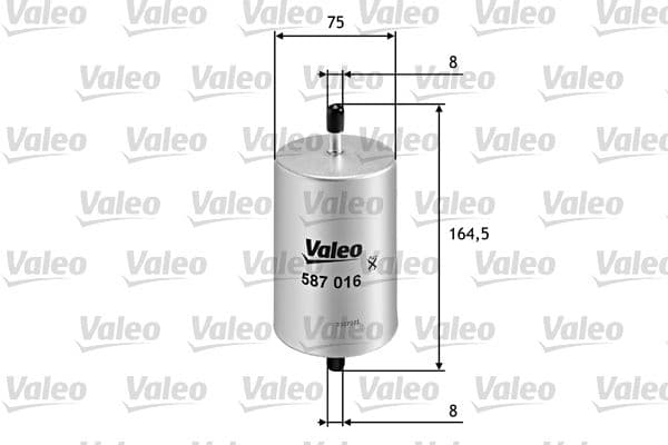 Degvielas filtrs VALEO 587016 1