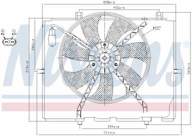 Ventilators, Motora dzesēšanas sistēma NISSENS 85654 6