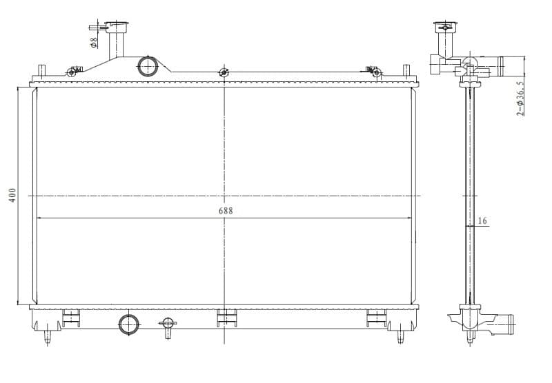 Radiators, Motora dzesēšanas sistēma NRF 550025 1