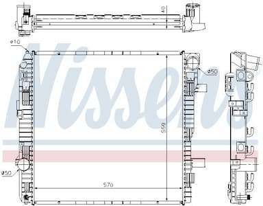 Radiators, Motora dzesēšanas sistēma NISSENS 62794A 5