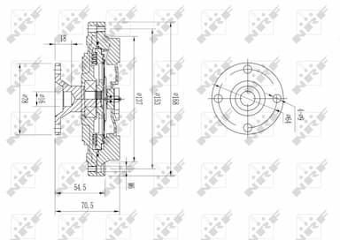 Sajūgs, Radiatora ventilators NRF 49604 5