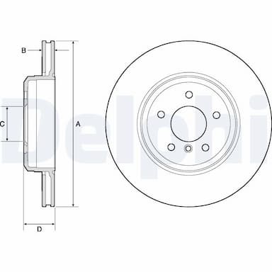 Bremžu diski DELPHI BG4753C 1