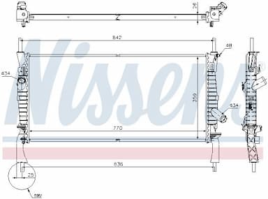 Radiators, Motora dzesēšanas sistēma NISSENS 69226 5