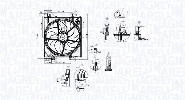 Ventilators, Motora dzesēšanas sistēma MAGNETI MARELLI 069422787010 1