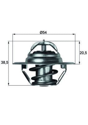 Termostats, Dzesēšanas šķidrums MAHLE TX 3 83D 1