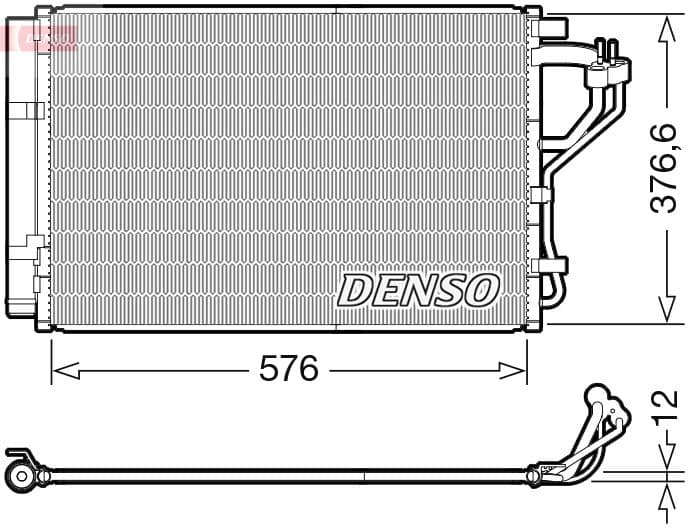 Kondensators, Gaisa kond. sistēma DENSO DCN41010 1