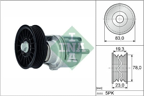 Siksnas spriegotājs, Ķīļsiksna Schaeffler INA 534 0185 10 1