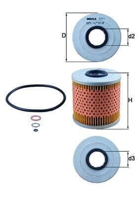 Eļļas filtrs KNECHT OX 91D 2