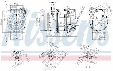 Kompresors, Gaisa kond. sistēma NISSENS 890077 7