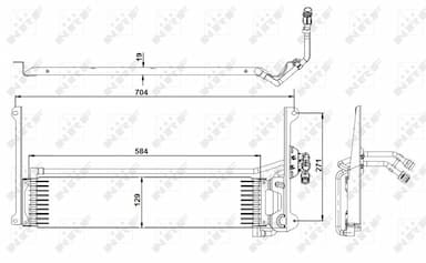 Eļļas radiators, Automātiskā pārnesumkārba NRF 31360 2