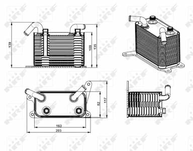 Eļļas radiators, Automātiskā pārnesumkārba NRF 31747 5