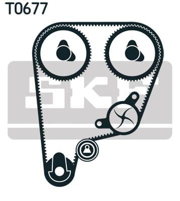 Ūdenssūknis + Zobsiksnas komplekts SKF VKMC 93210 2