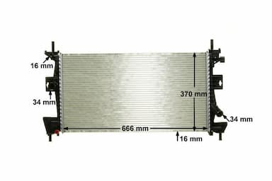 Radiators, Motora dzesēšanas sistēma MAHLE CR 1727 000P 10