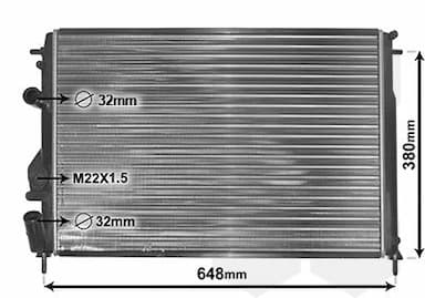 Radiators, Motora dzesēšanas sistēma VAN WEZEL 43002241 1