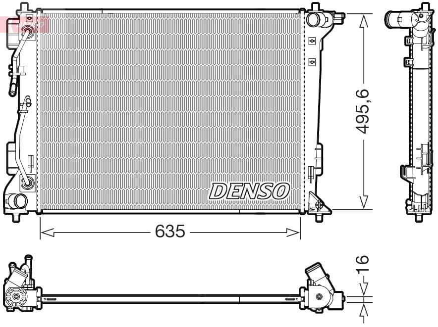 Radiators, Motora dzesēšanas sistēma DENSO DRM41036 1