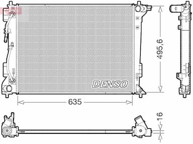 Radiators, Motora dzesēšanas sistēma DENSO DRM41036 1