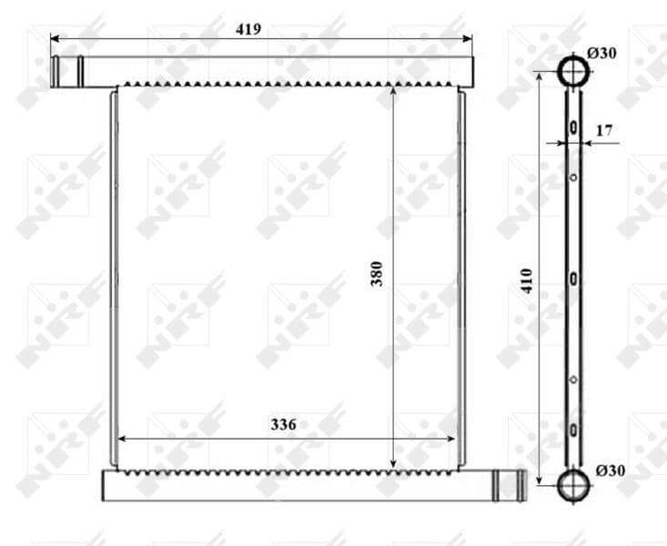 Radiators, Motora dzesēšanas sistēma NRF 53598 1