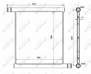 Radiators, Motora dzesēšanas sistēma NRF 53598 1