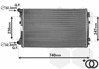 Radiators, Motora dzesēšanas sistēma VAN WEZEL 58002338 1