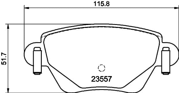 Bremžu uzliku kompl., Disku bremzes HELLA 8DB 355 012-211 1