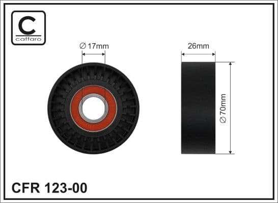 Parazīt-/Vadrullītis, Ķīļrievu siksna CAFFARO 123-00 1