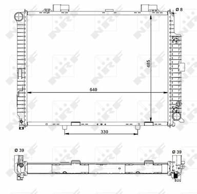 Radiators, Motora dzesēšanas sistēma NRF 50575 5