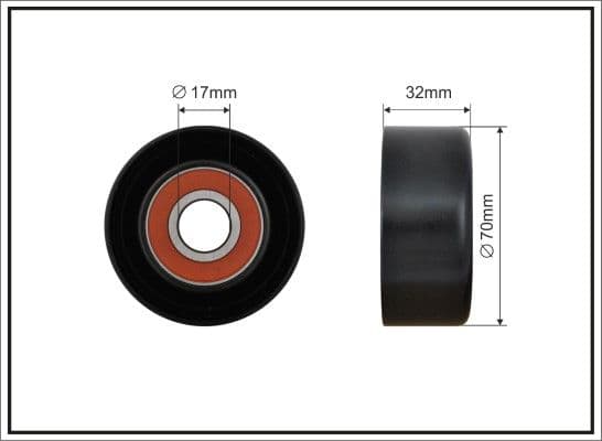 Spriegotājrullītis, Ķīļrievu siksna CAFFARO 318-00 1