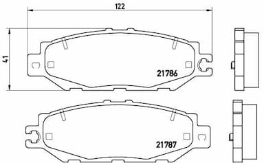 Bremžu uzliku kompl., Disku bremzes BREMBO P 83 036 1