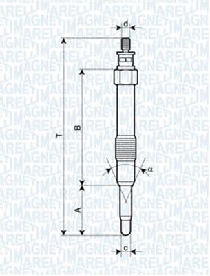 Kvēlsvece MAGNETI MARELLI 062900000304 1