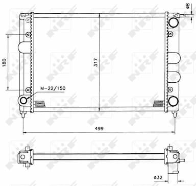 Radiators, Motora dzesēšanas sistēma NRF 529505 4