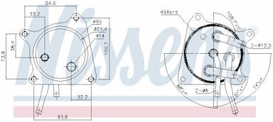 Eļļas radiators, Automātiskā pārnesumkārba NISSENS 91119 6