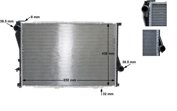 Radiators, Motora dzesēšanas sistēma MAHLE CR 296 000S 1