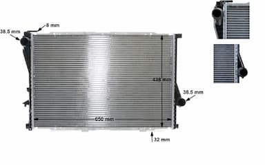 Radiators, Motora dzesēšanas sistēma MAHLE CR 296 000S 1