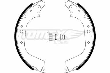 Bremžu loku komplekts TOMEX Brakes TX 23-35 1