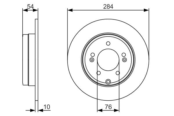 Bremžu diski BOSCH 0 986 479 A45 1