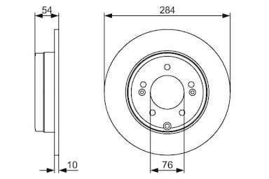 Bremžu diski BOSCH 0 986 479 A45 1