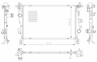 Radiators, Motora dzesēšanas sistēma NRF 59286 5