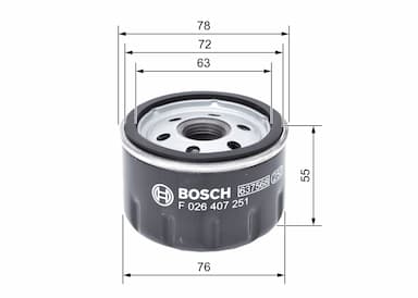 Eļļas filtrs BOSCH F 026 407 251 5