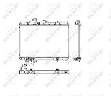 Radiators, Motora dzesēšanas sistēma NRF 53453 1