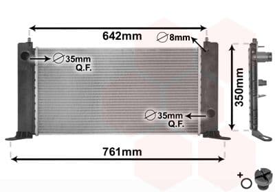 Radiators, Motora dzesēšanas sistēma VAN WEZEL 17002243 1