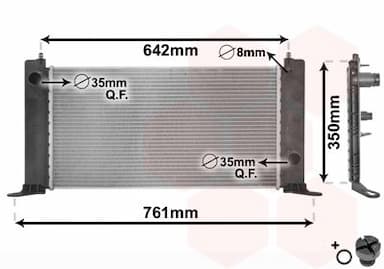 Radiators, Motora dzesēšanas sistēma VAN WEZEL 17002243 1