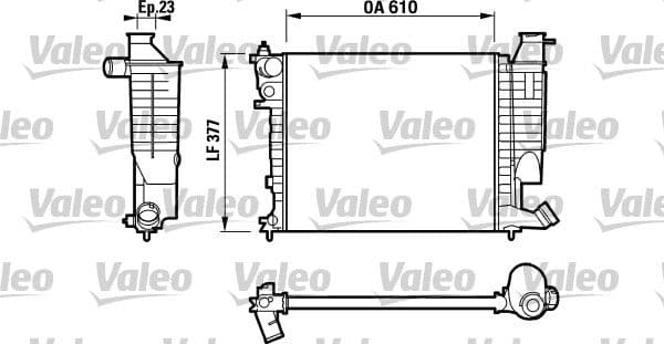 Radiators, Motora dzesēšanas sistēma VALEO 732535 1